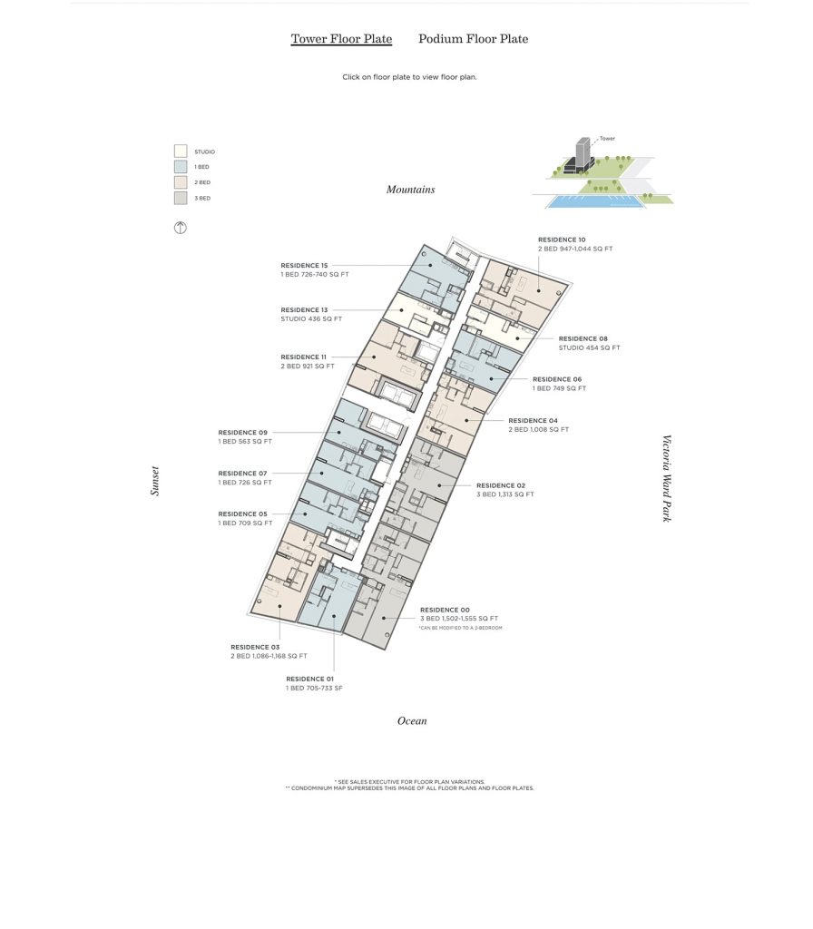 The Park Ward Village Floor Map