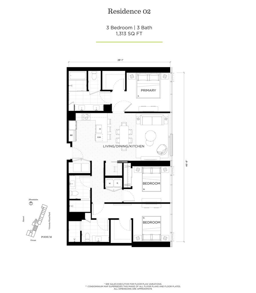 The Park Ward Village Floor Map