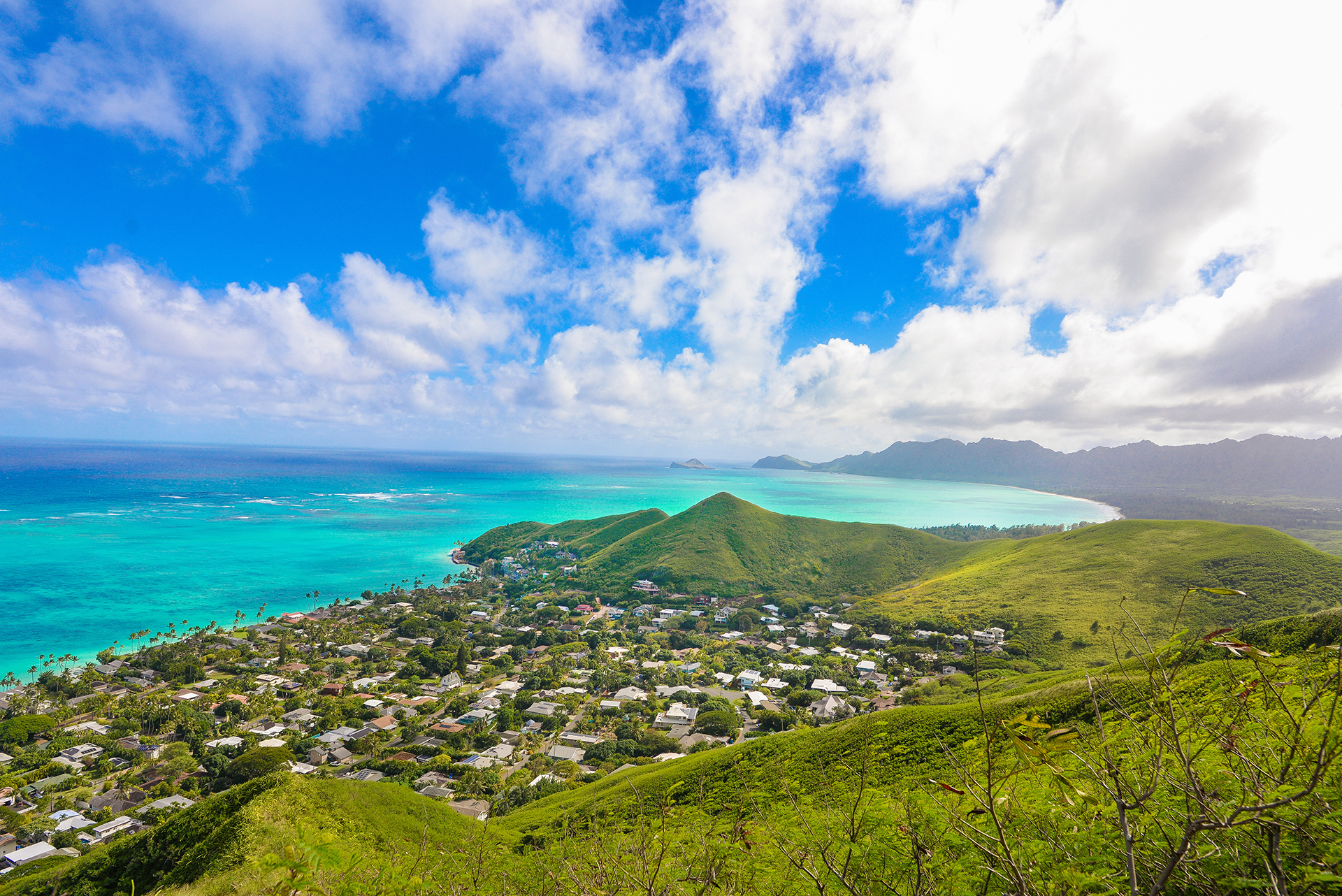 Aerial view of Honolulu, Oahu, Hawaii