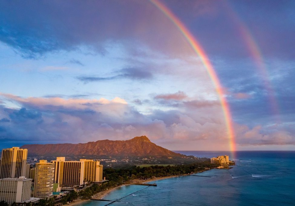 Rainbow over Diamond Head, Oahu